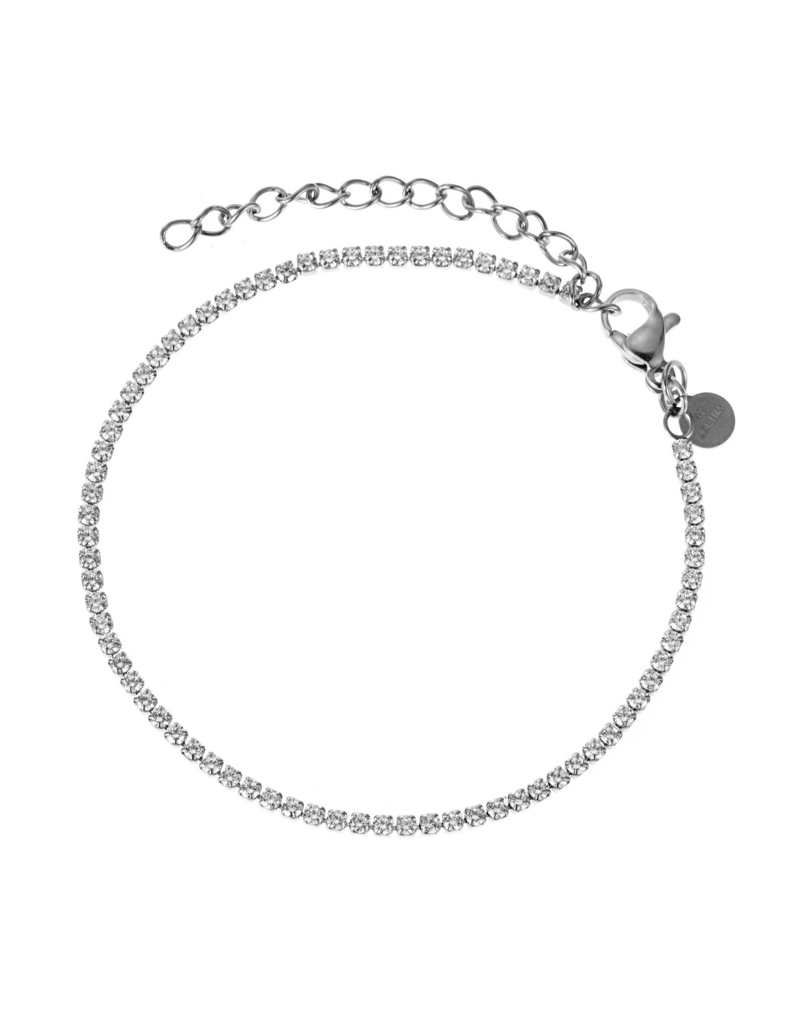 Cloé tennisbracelet Crystal steel