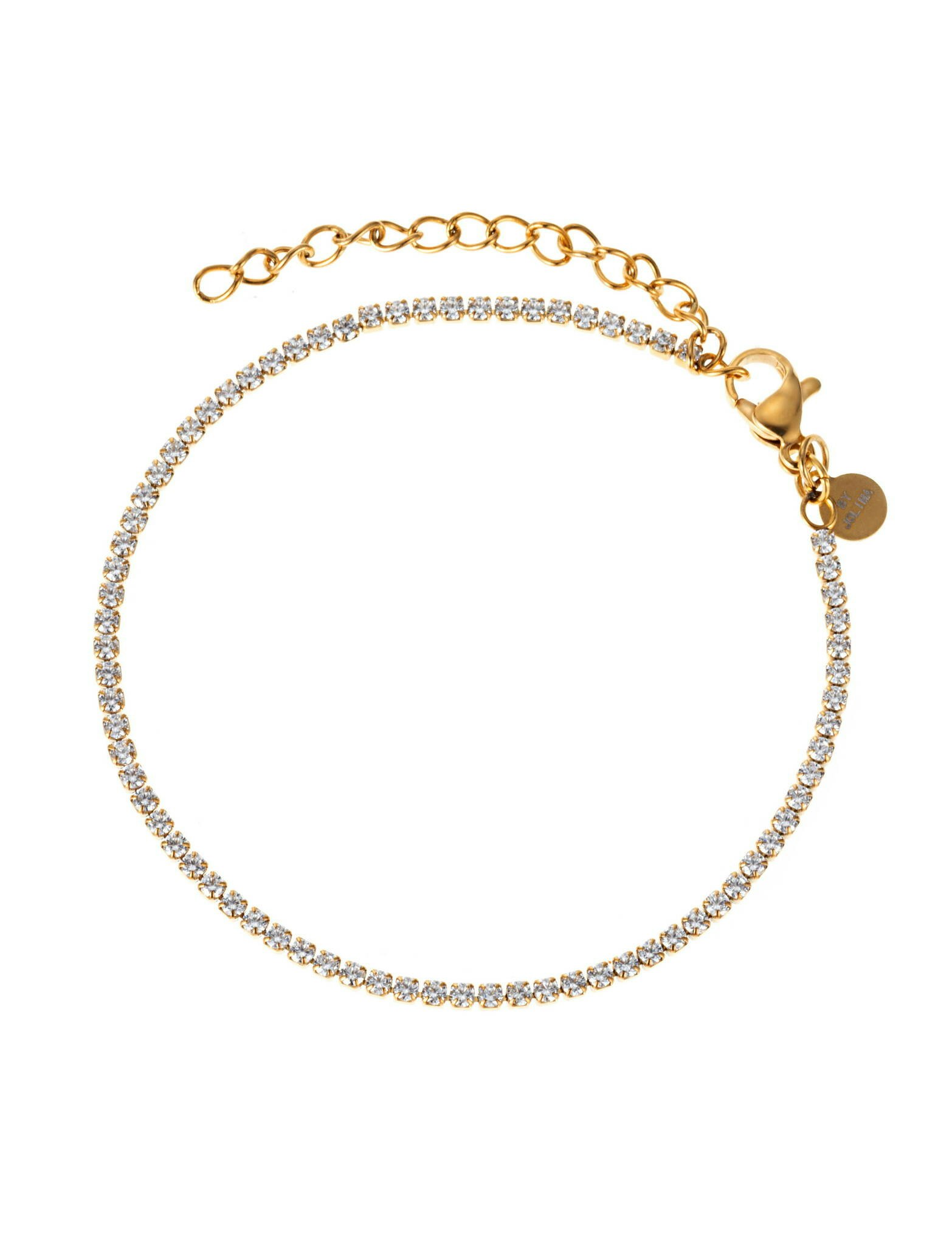 Cloé tennisbracelet Crystal gold