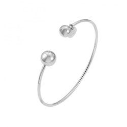 Globe Small Bangle Silver