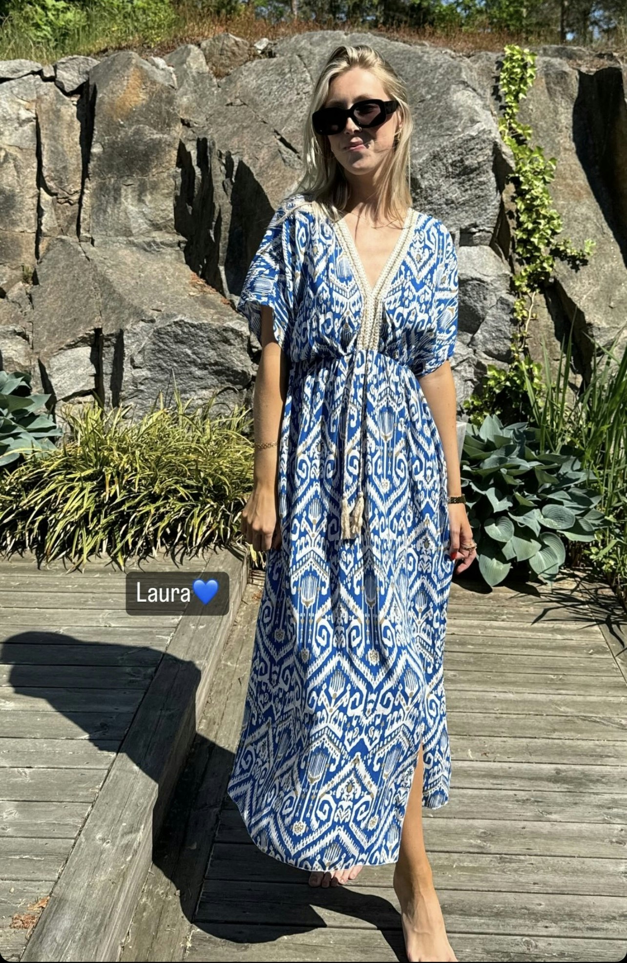 Laura Dress Blå