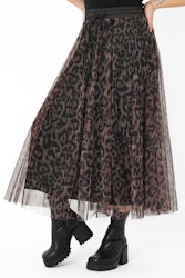 Natalia Tulle Skirt Chocolate/Black