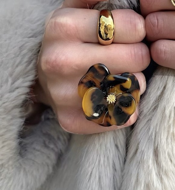 Flower Dream ring Leopard