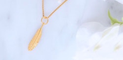 Dangling Feather  Guld