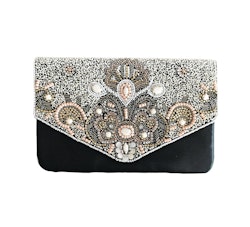 Isolina Beaded  Clutch Pink