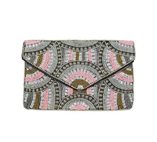 Swirly  Clutch. Pink