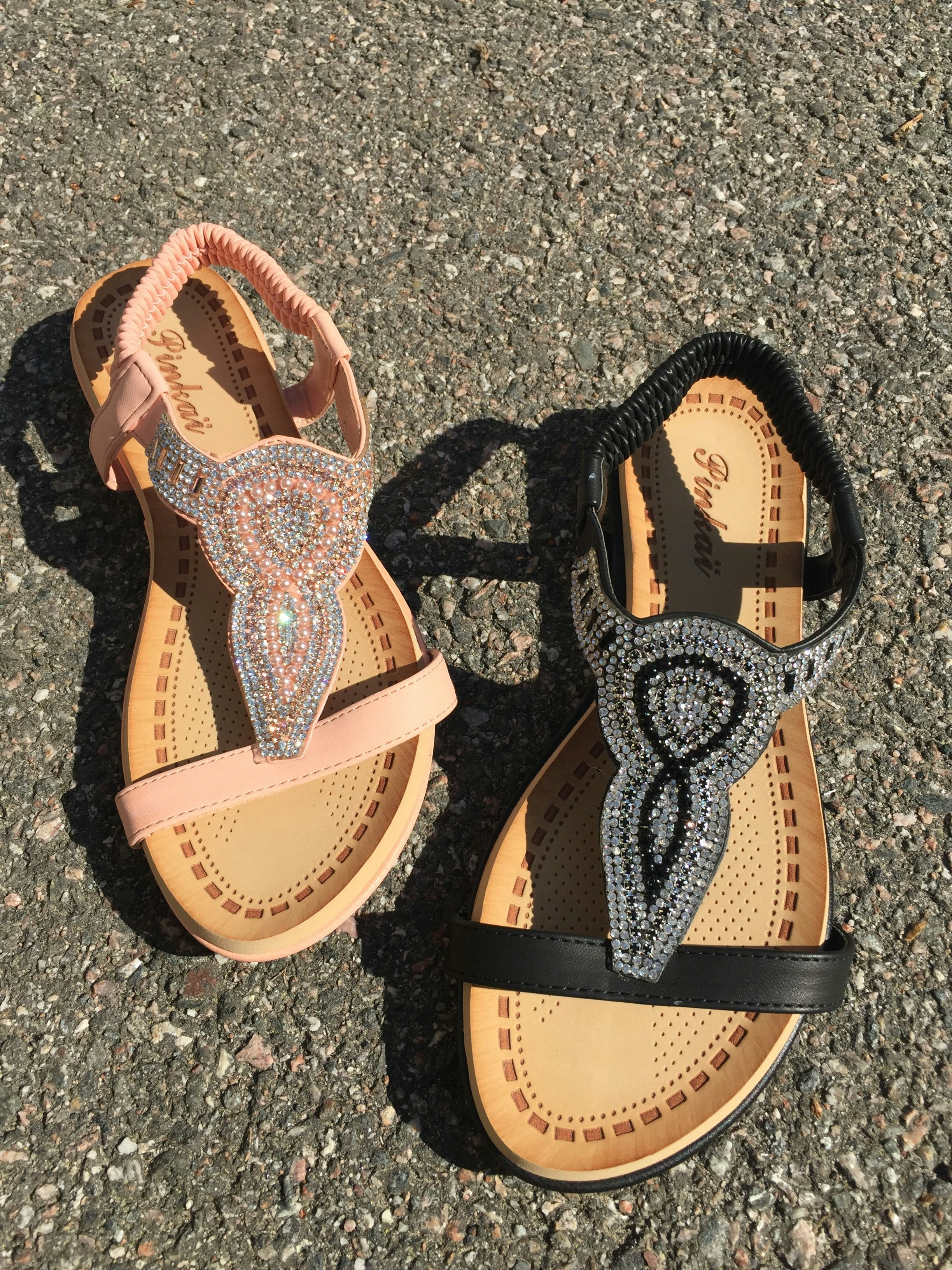 Sandal Ametyst Rosa eller Svart