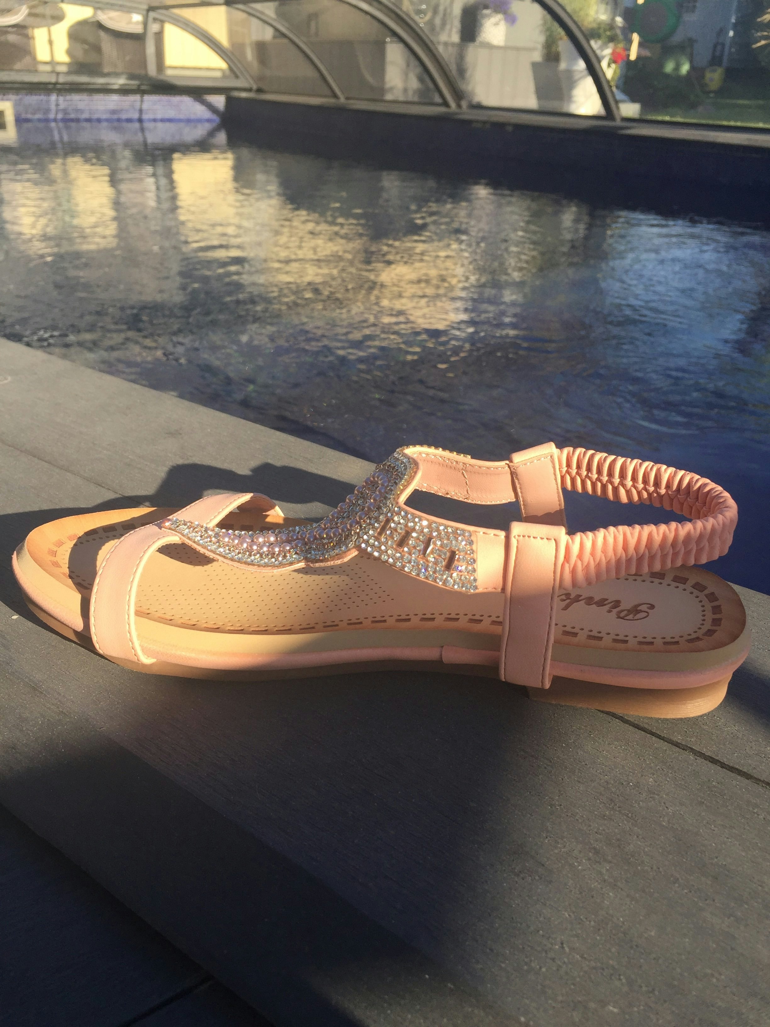 Sandal Ametyst Rosa eller Svart