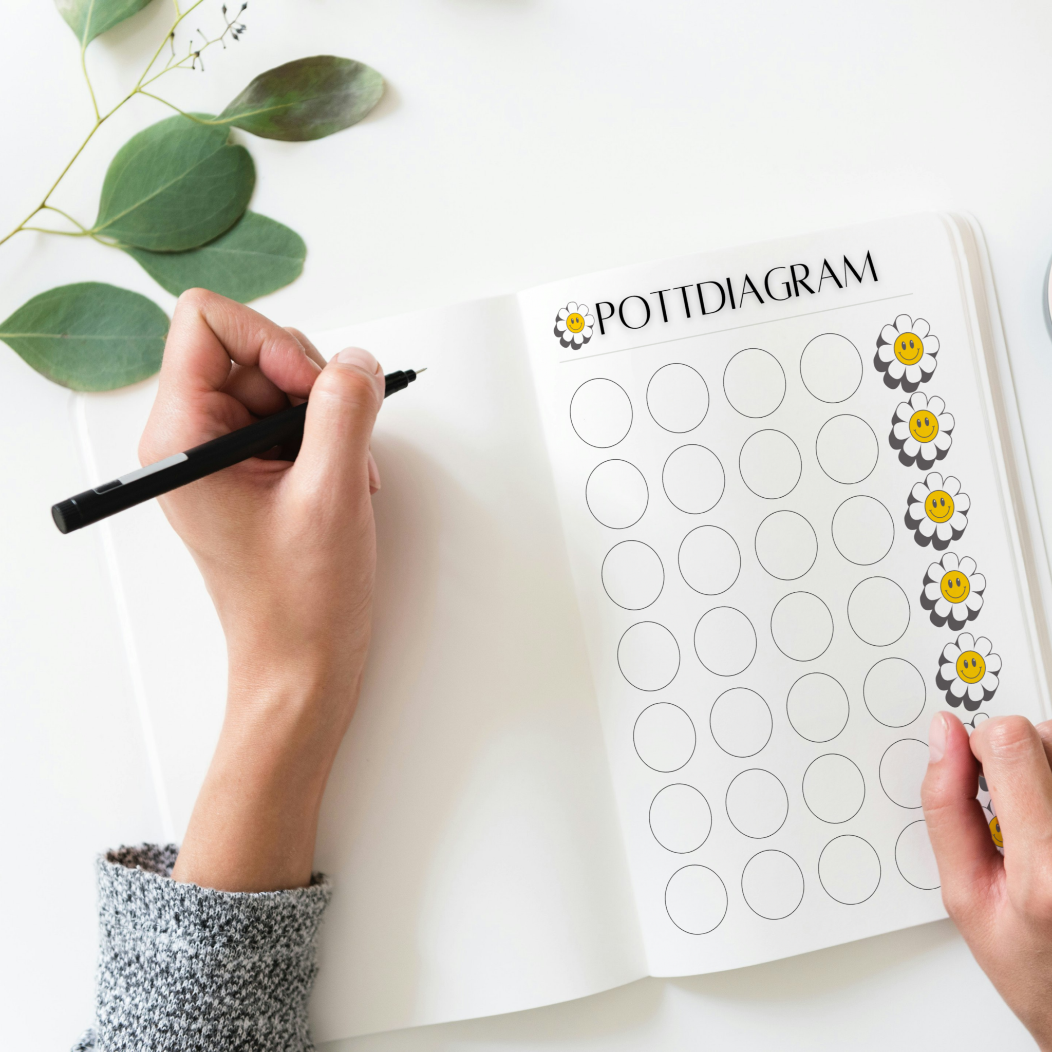 Pott träningsdiagram - GRATIS