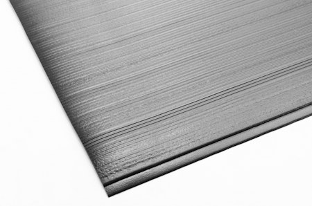 Arbetsplatsmatta Senso Ribb Plus, bredd 90 cm, grå, per löpmeter