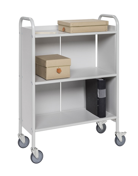 Kontorsvagn 780x345x1115mm, 150kg, Ljusgrå, KM158-LG
