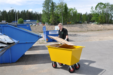 Avfallsvagn 200 L , 400kg,  KM143025