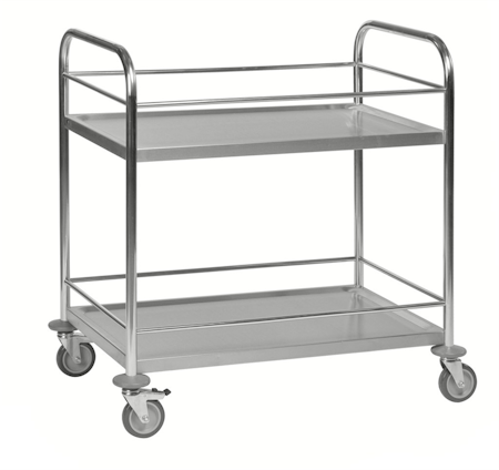 Rostfritt rullbord med sarg, 910x590x940 mm, 100kg,  KM60357
