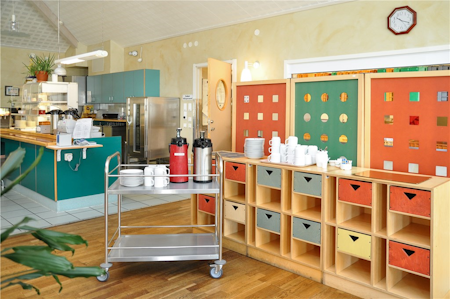 Rostfritt rullbord med sarg, 910x590x940 mm, 100kg,  KM60357