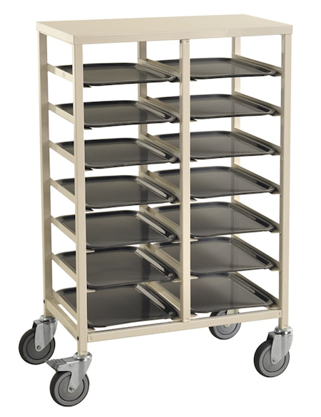 Brickvagn 720x430x1095mm, 150kg, Vit, broms, KM882-14