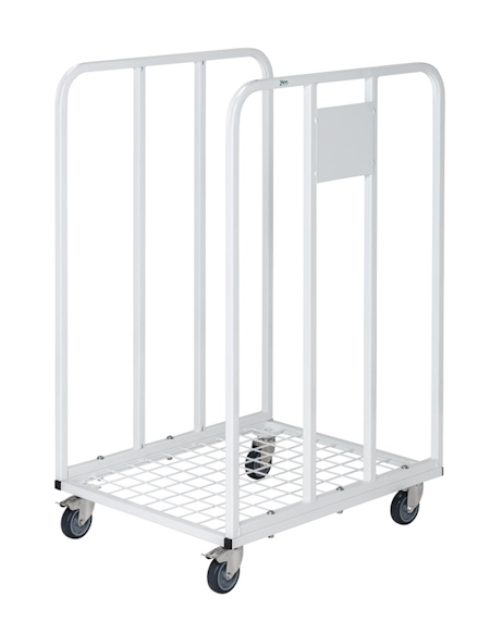 Wellpappvagn 530x630x1000mm, 150kg, Vit, KM53631002W