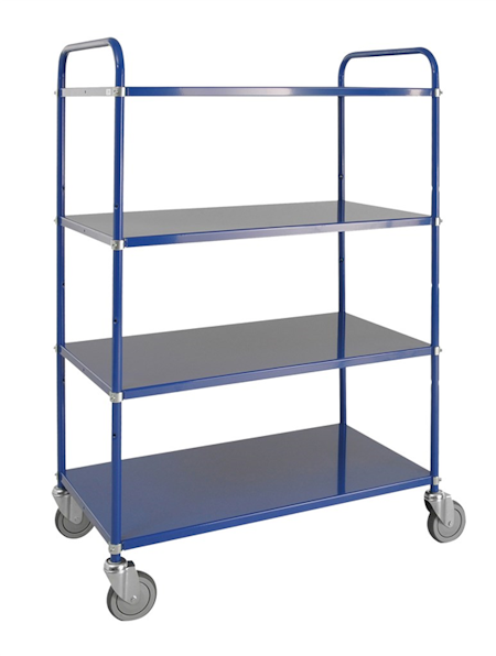 Hyllvagn 4 plan, 980x585x1445mm, 250kg, KM4125-B