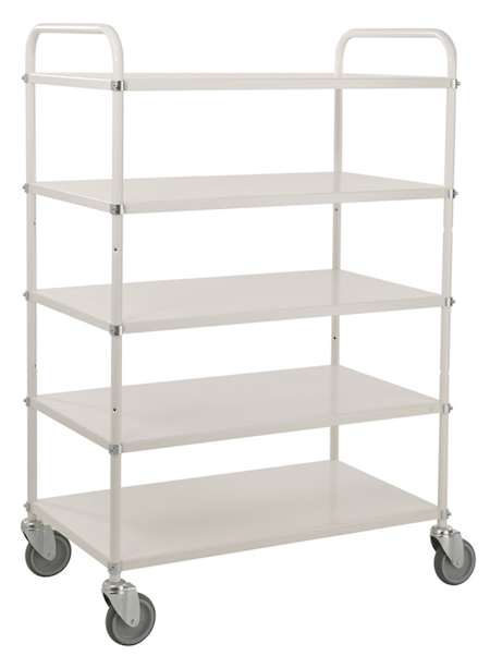 Hyllvagn 980x585x1445mm,  250kg, broms, KM4124B