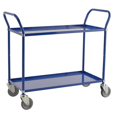 Rullvagn 2 plan, 1080x480x940mm, 250kg, Blå, broms, KM3105B