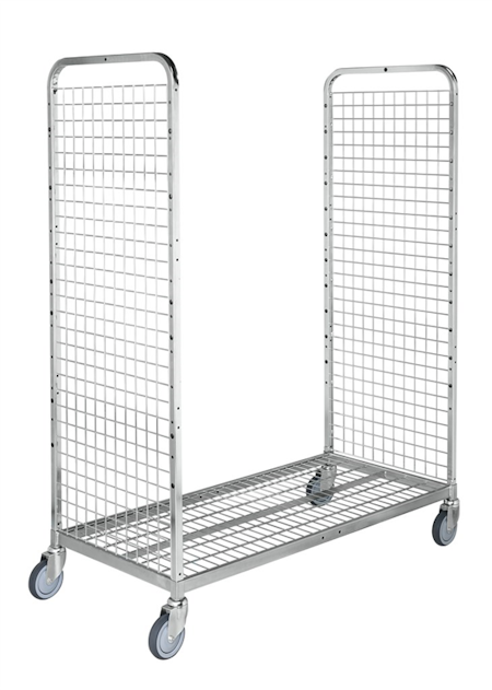 Plockvagn 1300x625x1710mm, 300 kg, höga byglar, KKM300-M17