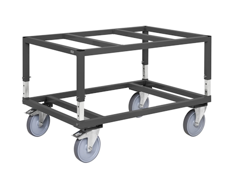 Pallvagn med snurplatta, 1338x810x807mm, 800kg, KM222-SP-ERGO