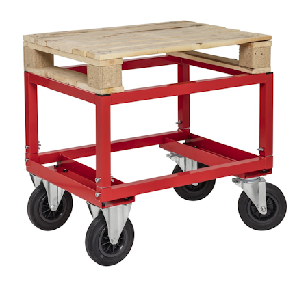 Justerbar halvpallvagn, 800x600x654mm, 800kg,  broms, KM222-HB