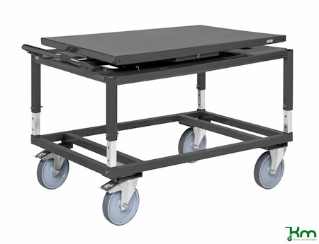 Pallvagn med snurplatta, 1338x810x807mm, 800kg, KM222-SP-ERGO