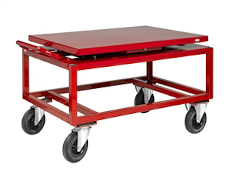 Snurrplatta 1338x810x152mm, 800kg, röd, KM221-SP