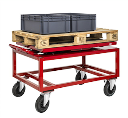 Snurrplatta 1338x810x152mm, 800kg, röd, KM221-SP