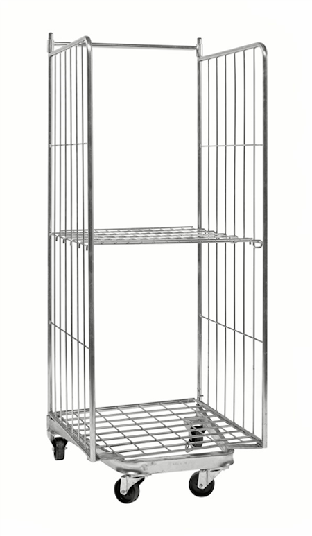 Rullcontainer stackningsbar, 800x730x1910mm, broms, KM2000B