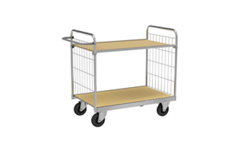 Hyllvagn ESD 1190x650x1025mm, broms, KM9000-2S-ESDB