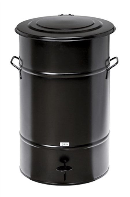 Avfallstunna 70L med pedal, svart, KM70SF