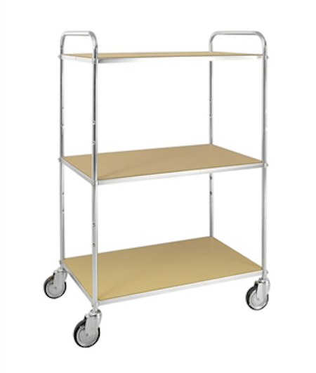 Hyllvagn 3 plan, ESD,  980x585x1445mm, KM4123-ESD