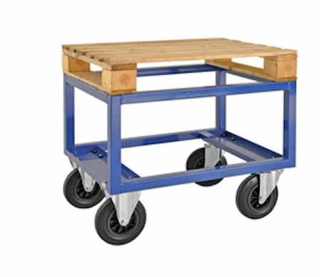 Halvpallvagn 800 x 600 mm, bröms, KM221-BHB