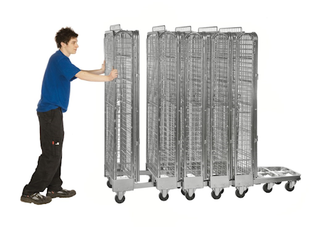 Rullcontainer stackningsbar, 850x720x1770mm, broms, KM2010B