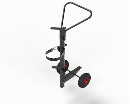 Gastubskärra ergonomisk, Luftgummihjul, KM07200-ERGO