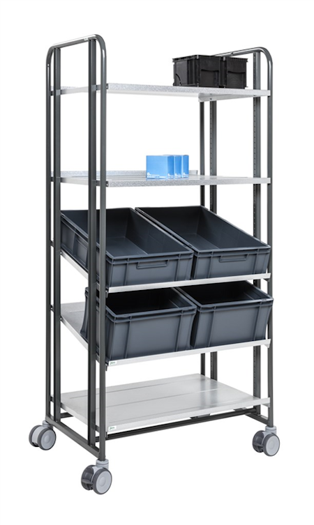 Plockvagn 877x638x1850mm, KM168-5HM-ERGO