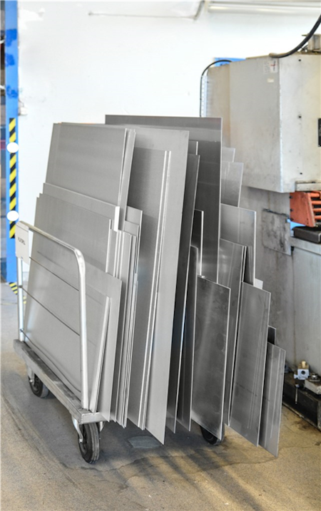 Skivvagn 1250x700x945mm, 500kg,  KM439