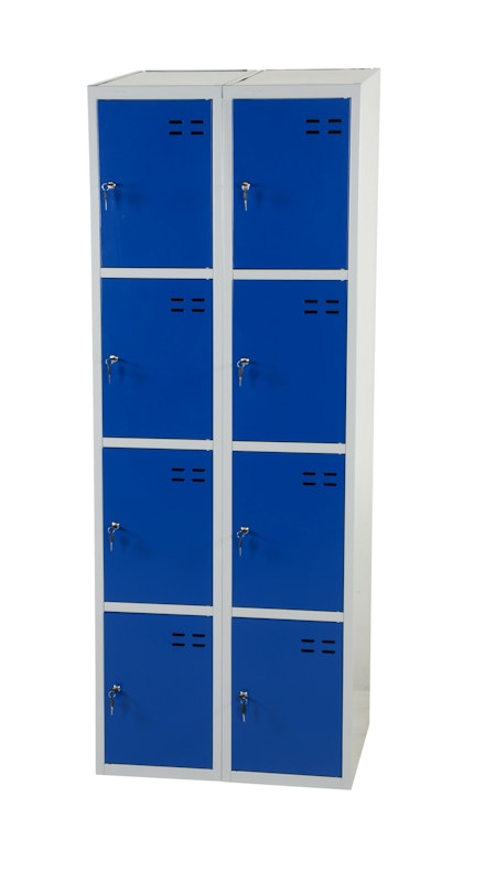 Förvaringsskåp, blå / grå 8-fack, 4011071341