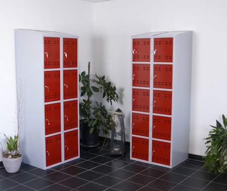 Förvaringsskåp, blå / grå 10-fack, 4011071353