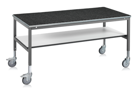 Arbetsbord LD Mobilt 1600x800 mm Plåt, 1-890-0
