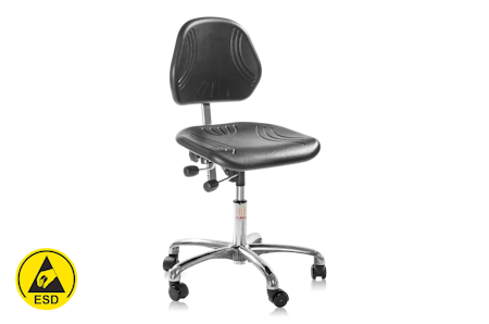 Arbetsstol Comfort ESD låg, 3-570-8
