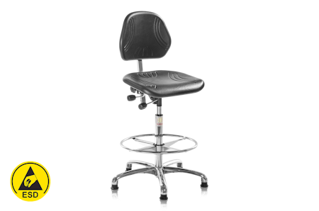 Arbetsstol Comfort ESD hög, 3-571-8