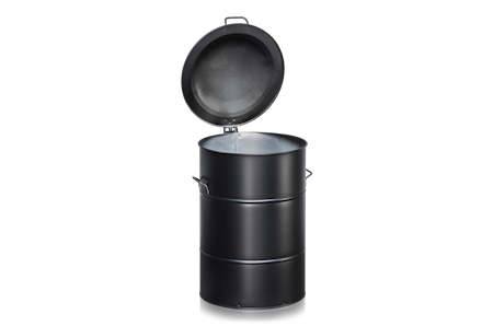 Avfallsbehållare 160 liter svart, 2-475-7