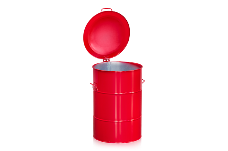 Avfallsbehållare 160 liter röd, 2-475-5