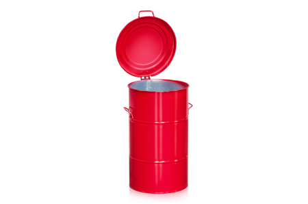 Avfallsbehållare 115 liter röd, 2-474-5