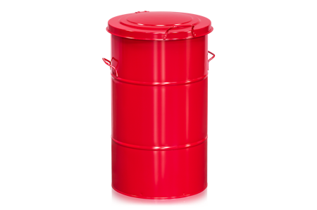 Avfallsbehållare 115 liter röd, 2-474-5
