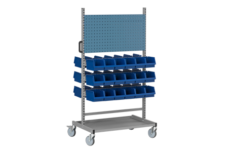Komplett montörvagn inkl 36 plastbackar, 5-841-136