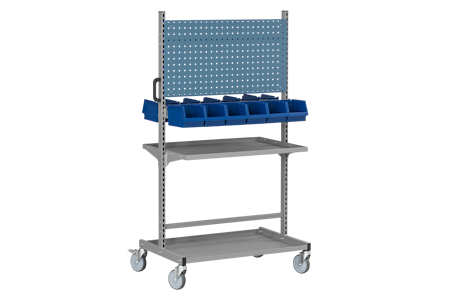 Komplett montörvagn inkl 12 plastbackar, 5-842-136