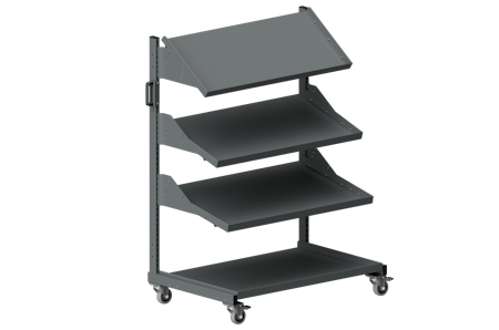 Backvagn Stor, 3 hyllplan + botten, 9-600-136