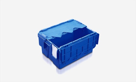 Plastlåda med lock 400x300x222mm, 18 liter